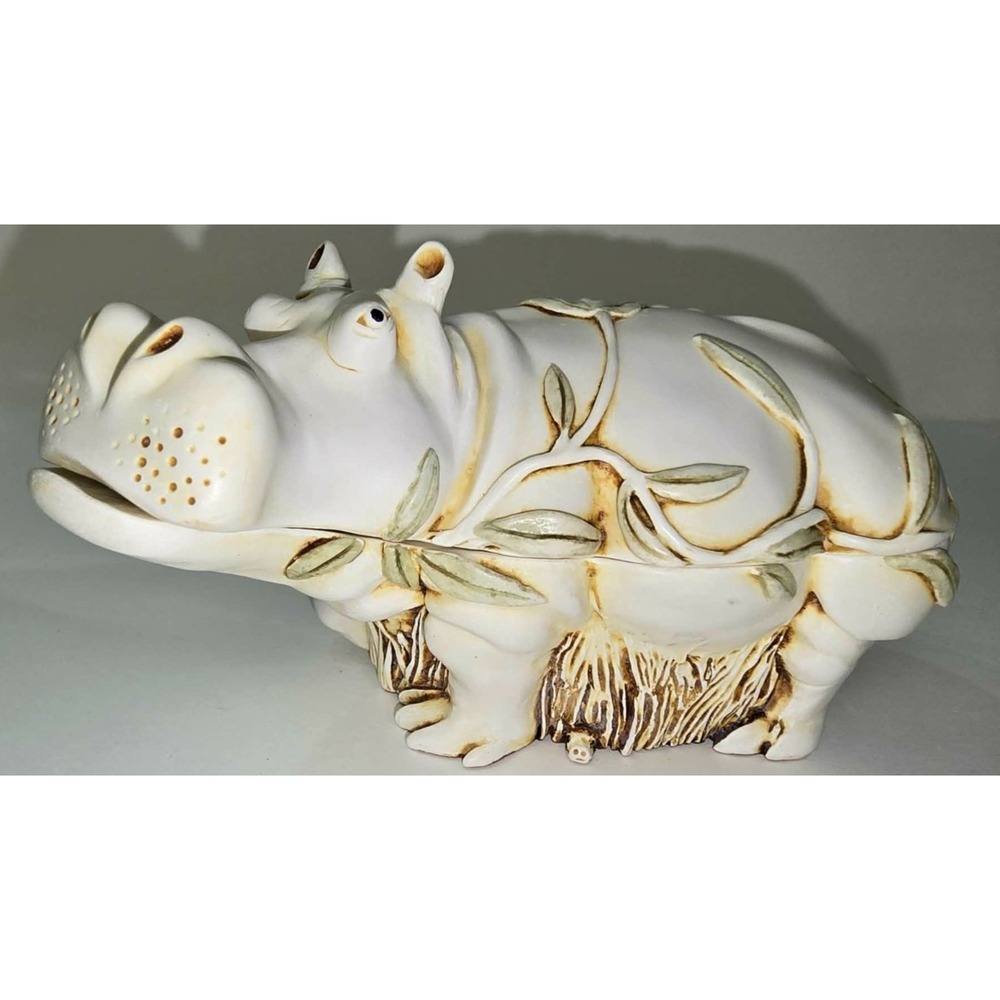 Harmony Kingdom Straight From The Hip Hippo TJHI Trinket Box Retired 1991 UK
